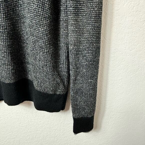 ARMANI EXCHANGE GREY BLACK LONG SLEEVE MEN SOFT MATERIALS WOOL SWEATER XL - Picture 4 of 5